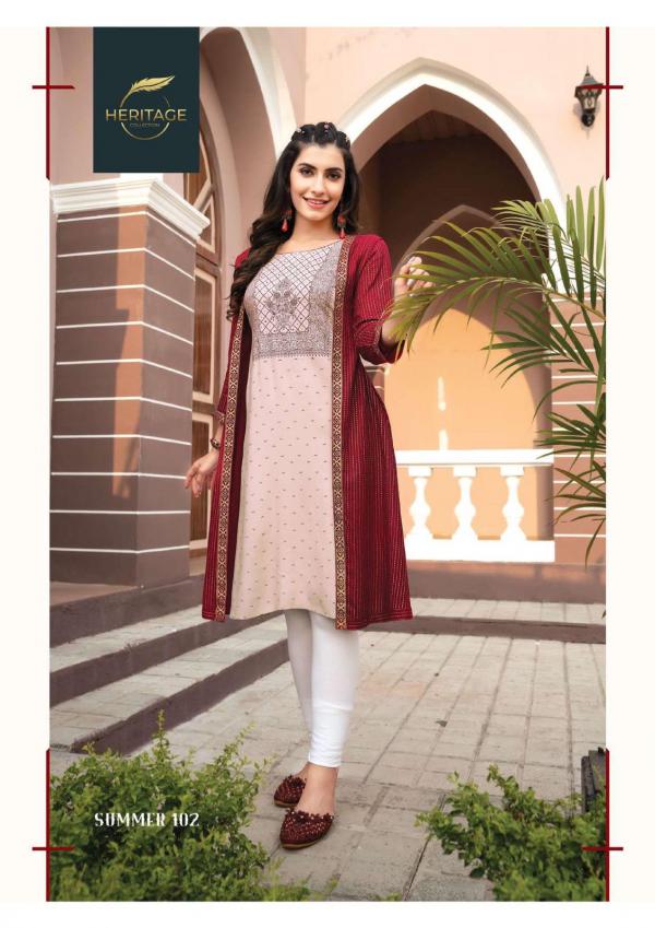 Heritage Summer Jacket Designer Festival Kurti